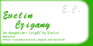 evelin czigany business card